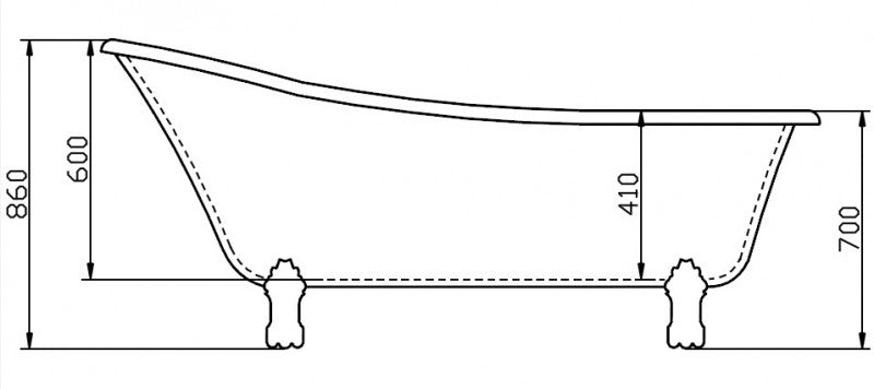 Freestanding bathtub PARIS PREMIUM