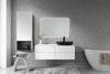 Vanity unit ARCTIC 1200 White Softtouch for countertop washbasin