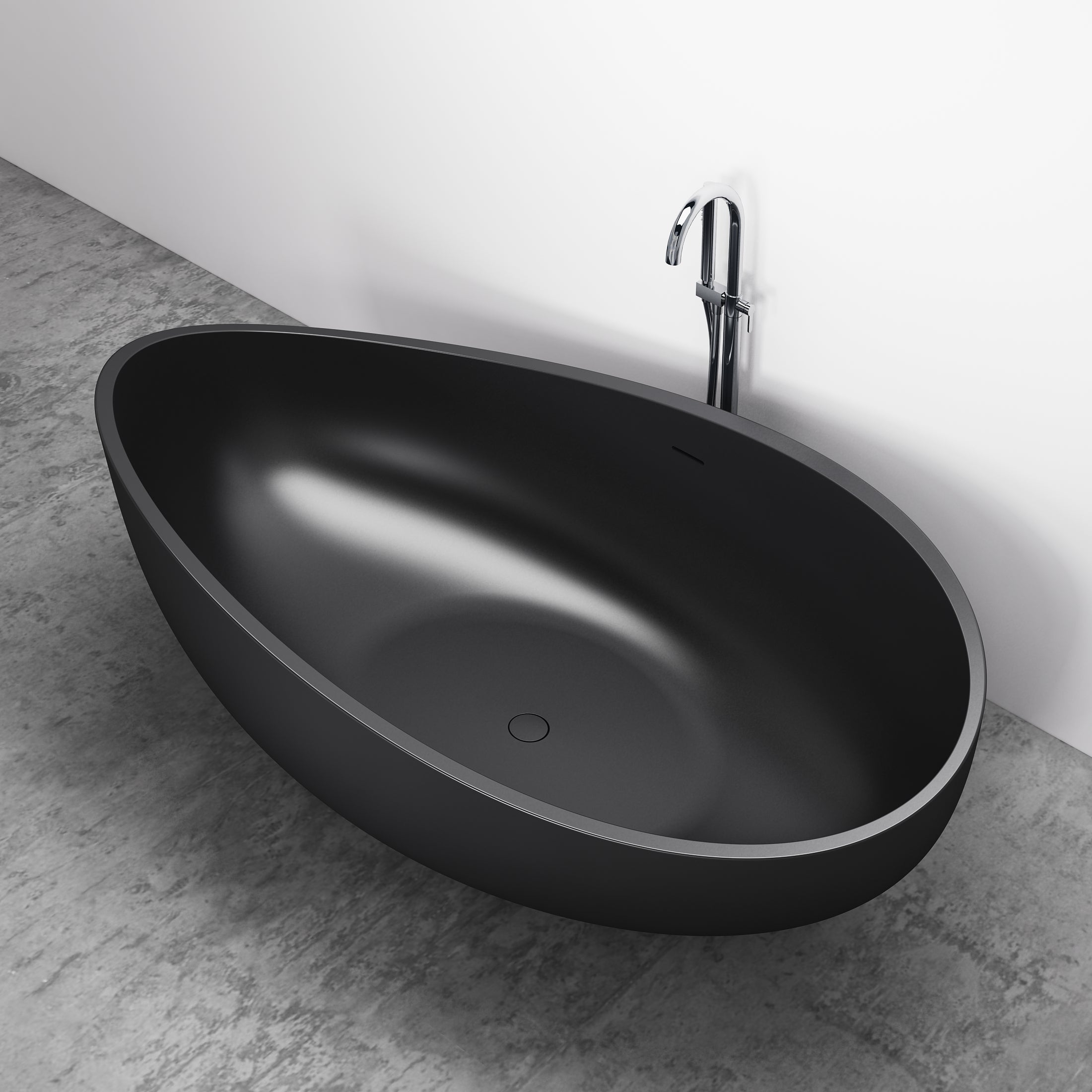 Freestanding bathtub WAVE STONE