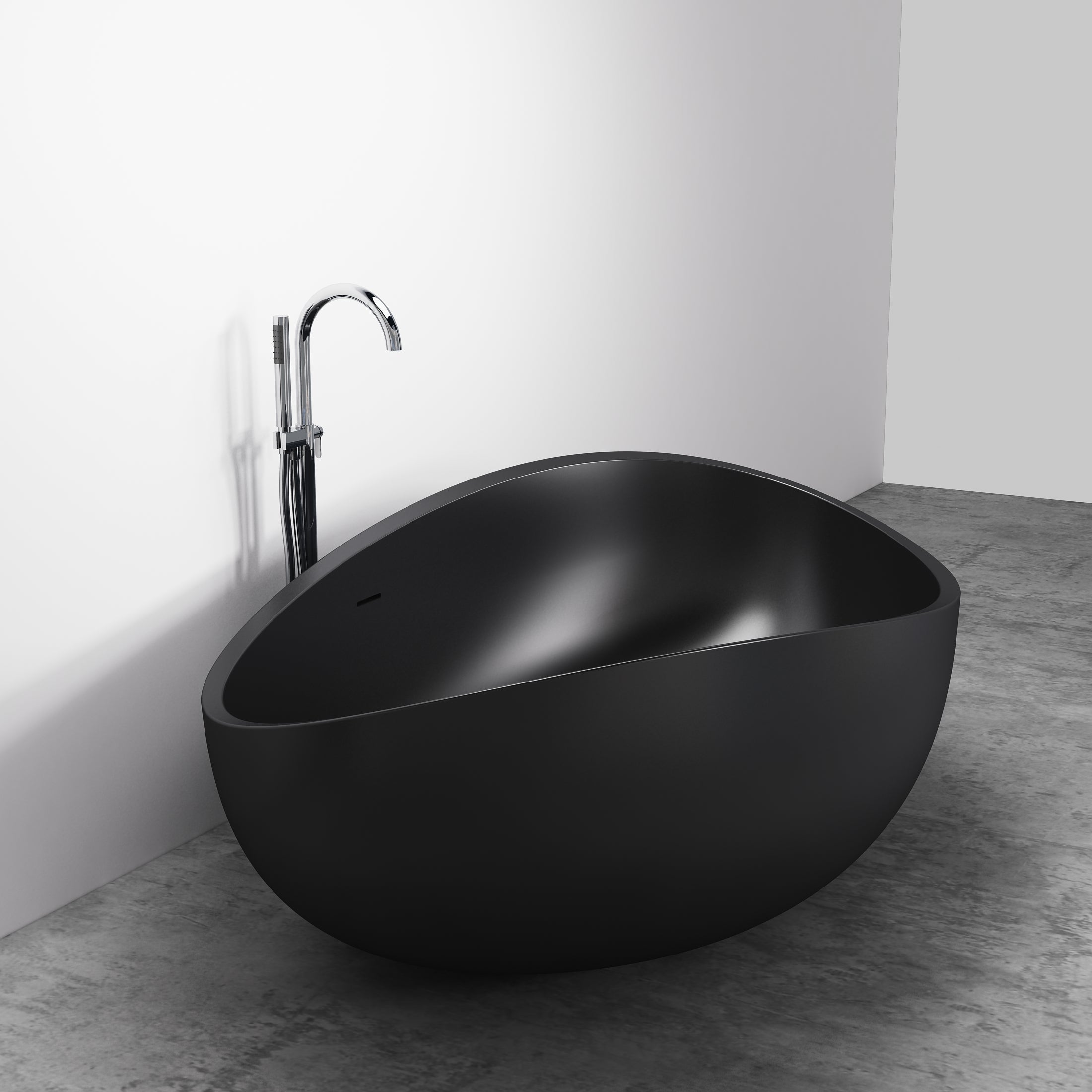 Freestanding bathtub WAVE STONE
