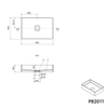 Countertop washbasin PB2011B Aqua