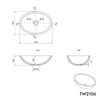 Countertop washbasin TW2106