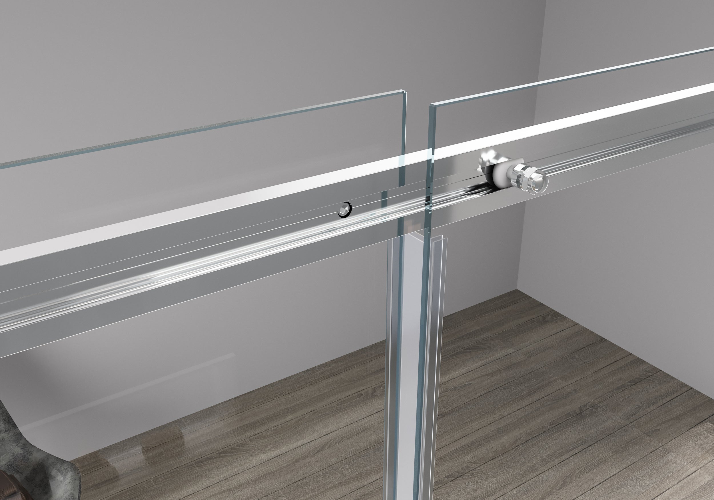 Recess shower with sliding door DX806A FLEX