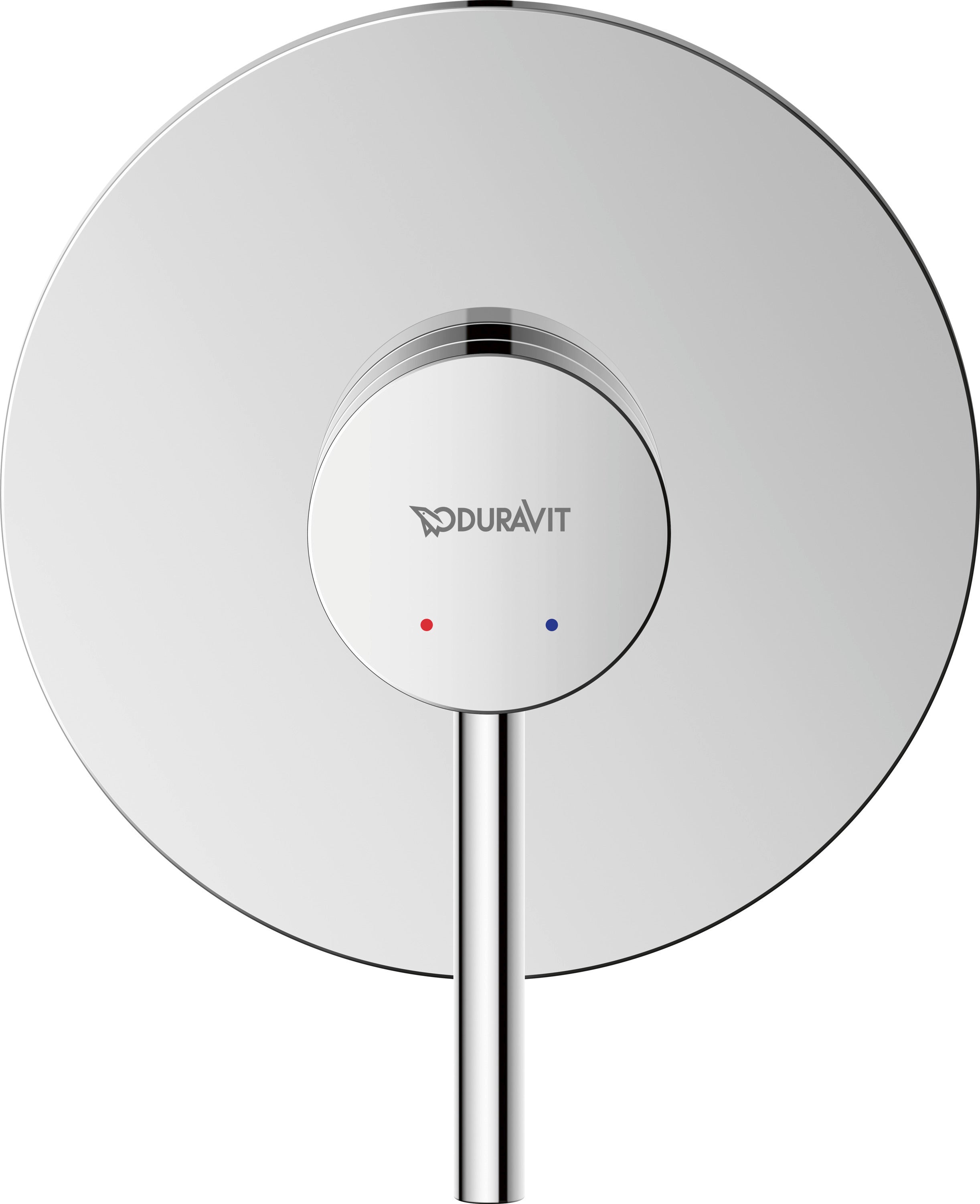 Duravit Circle concealed single lever mixer set high-gloss chrome