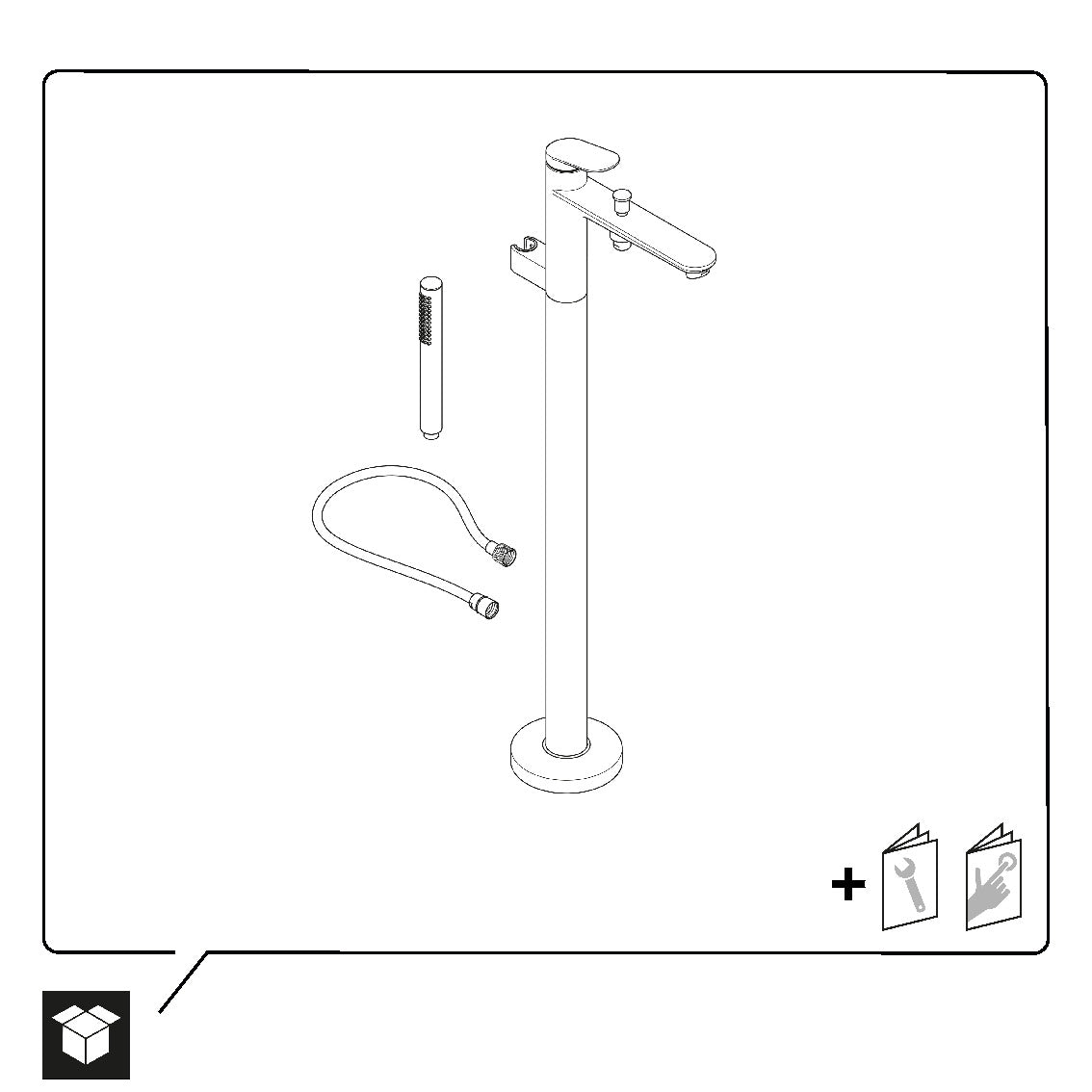 Duravit Wave single lever bath mixer