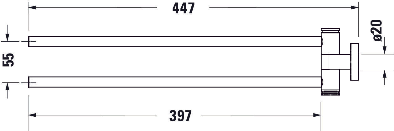 Duravit D-Code towel rail