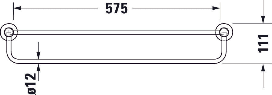 Duravit D-Code towel shelf