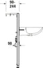 DuraSystem washbasin element, standard