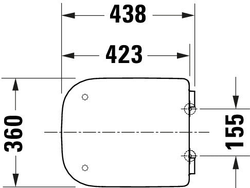 Duravit Univavo universal toilet seat with soft-close