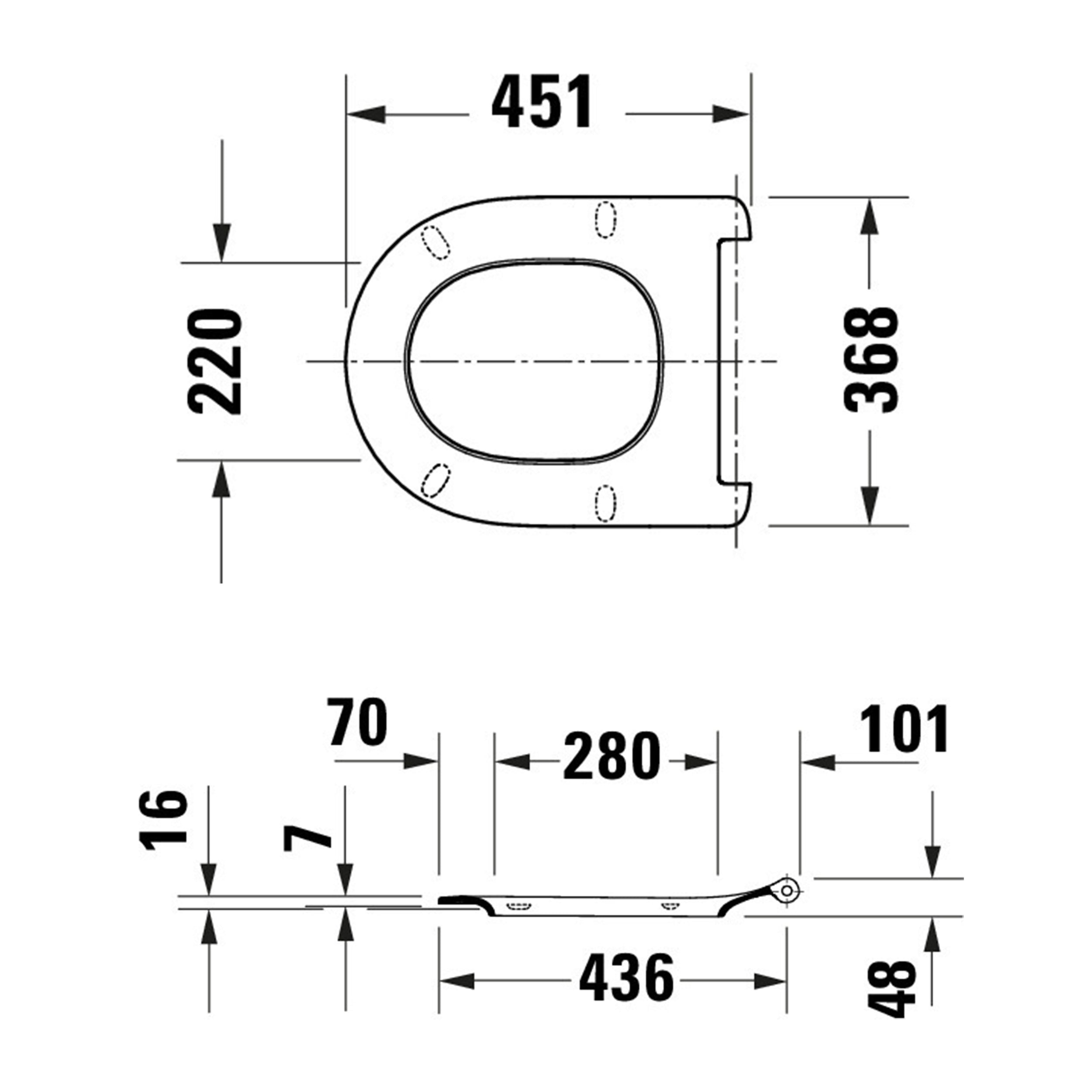 Duravit Univavo Universal WC Seat with Soft-Close, Round