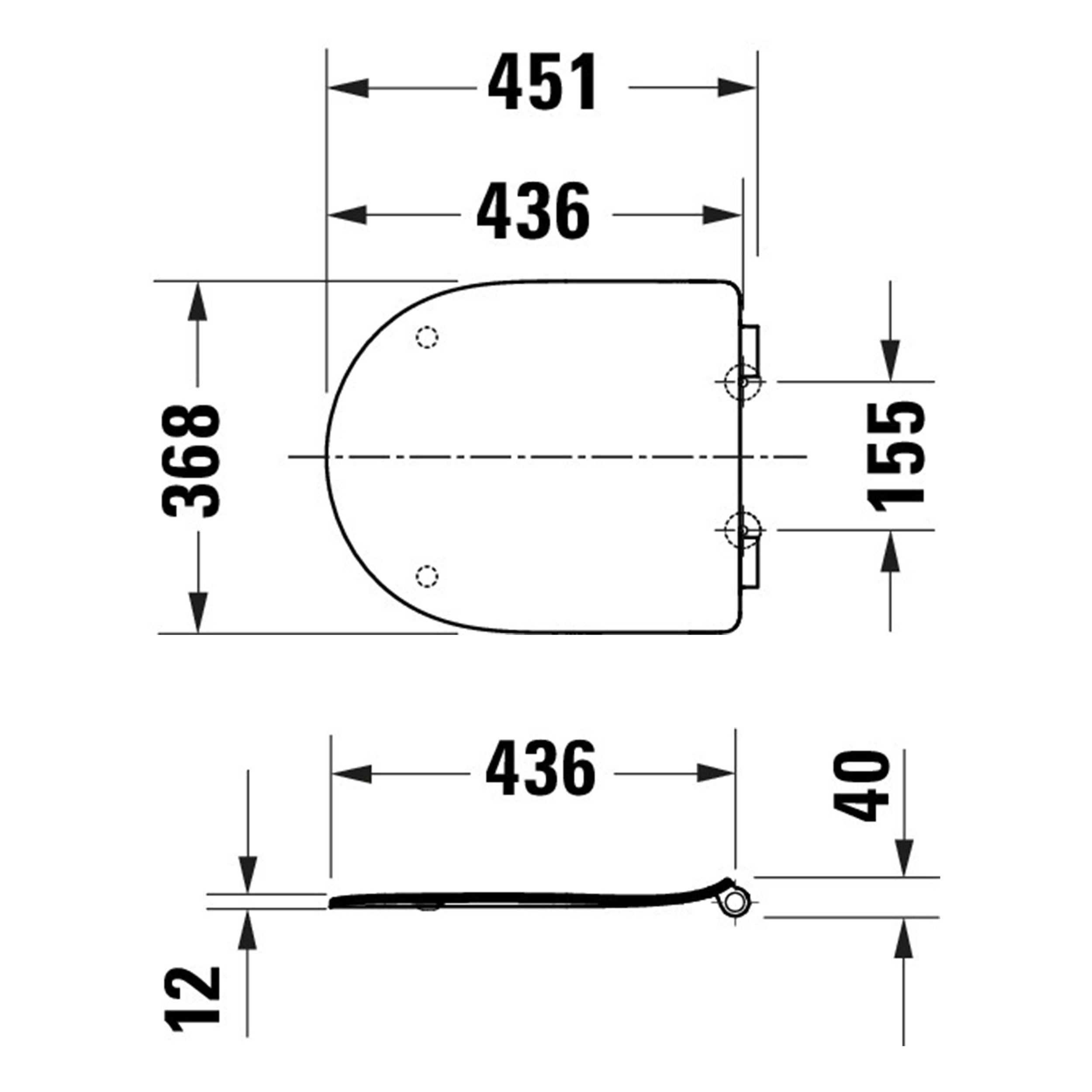 Duravit Univavo Universal WC Seat with Soft-Close, Round