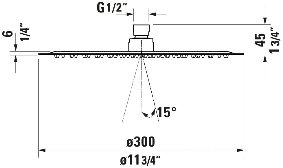 Duravit Universal overhead shower