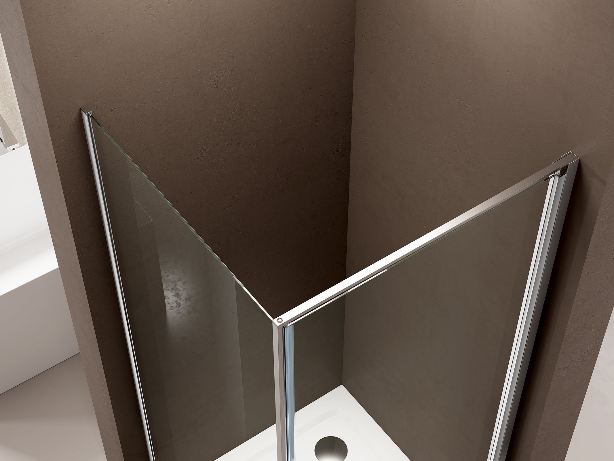 Corner shower enclosure EX416S