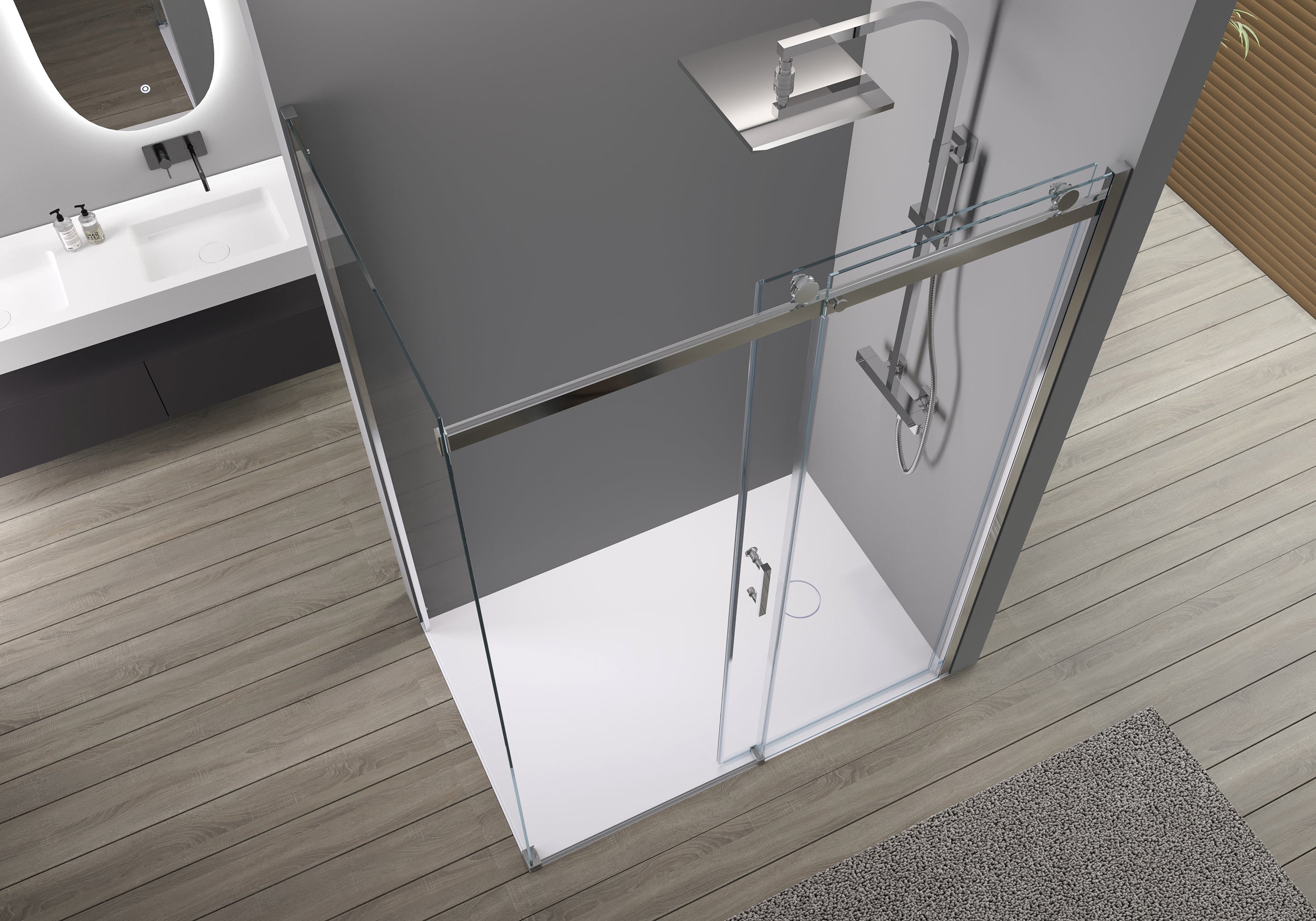 Shower enclosure with sliding door EX806
