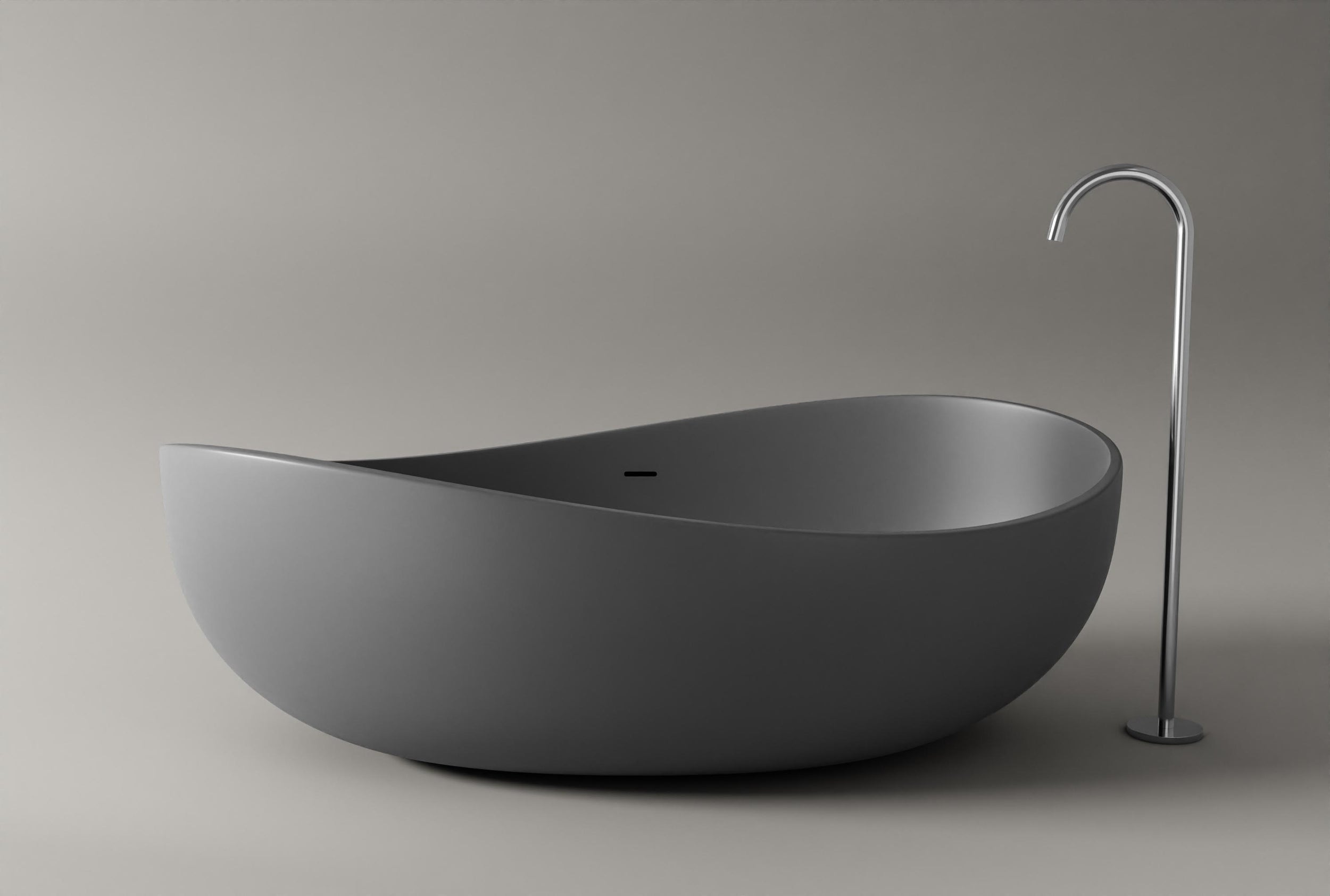 Freestanding bathtub WAVE STONE