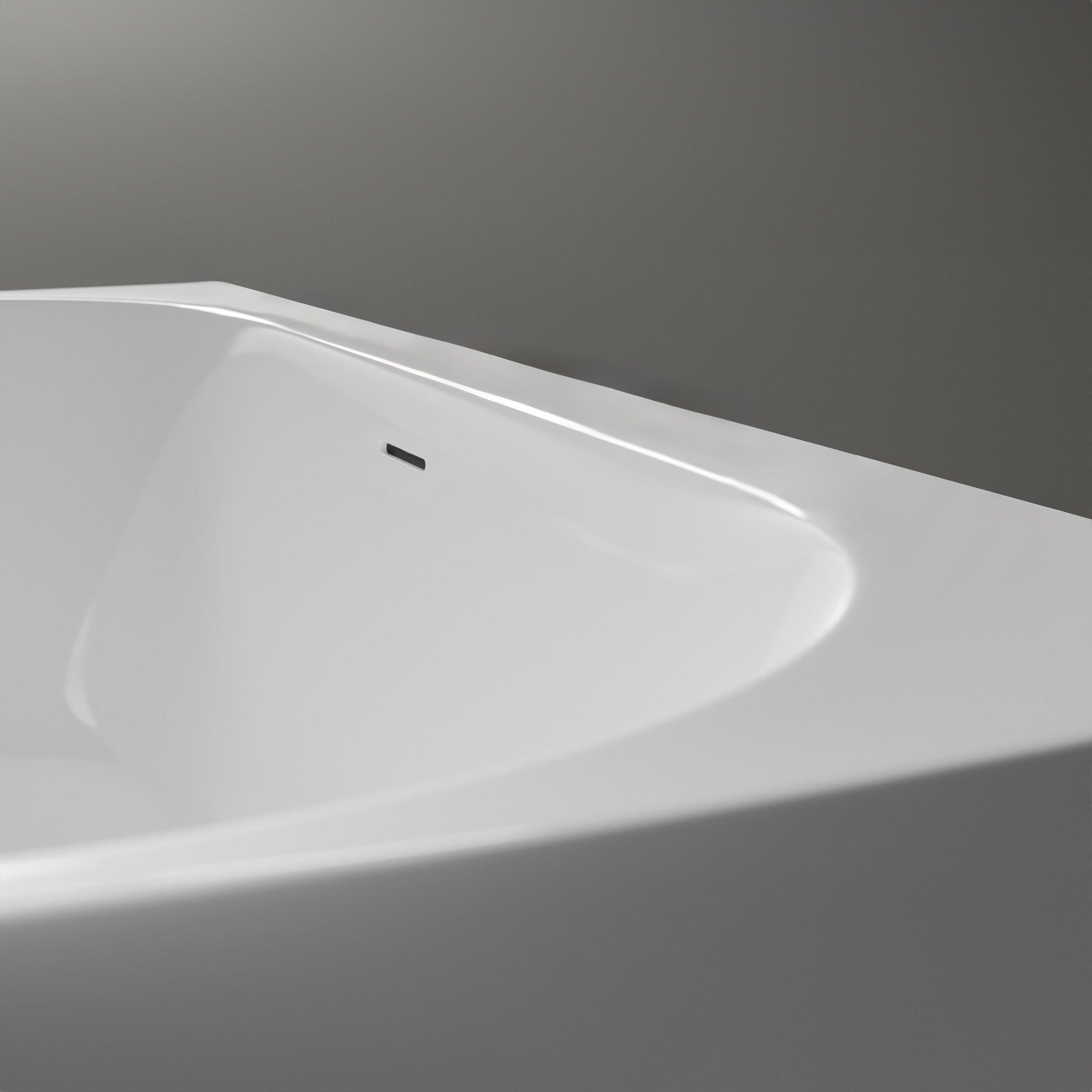 Free-standing space-saving bathtub NORA