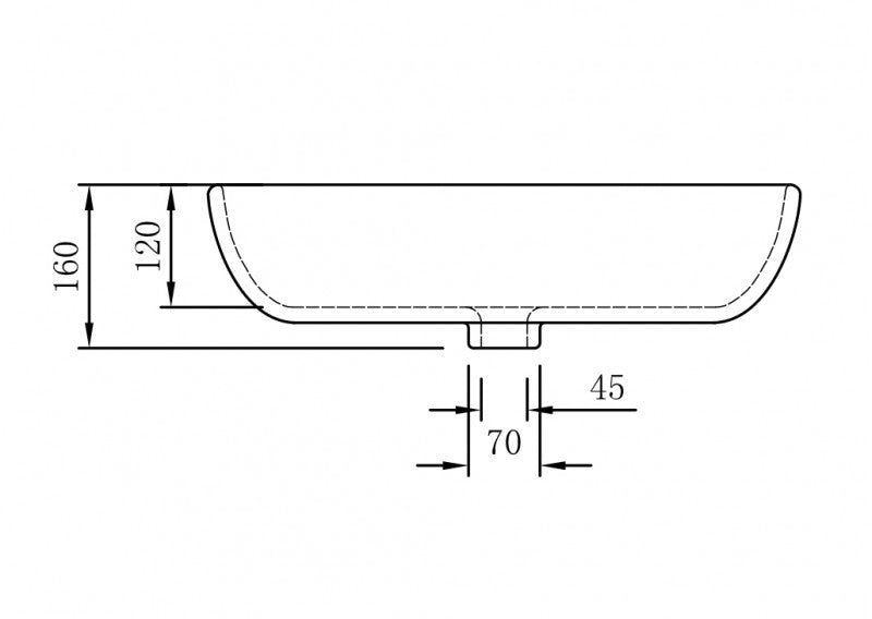Countertop basin NT3155