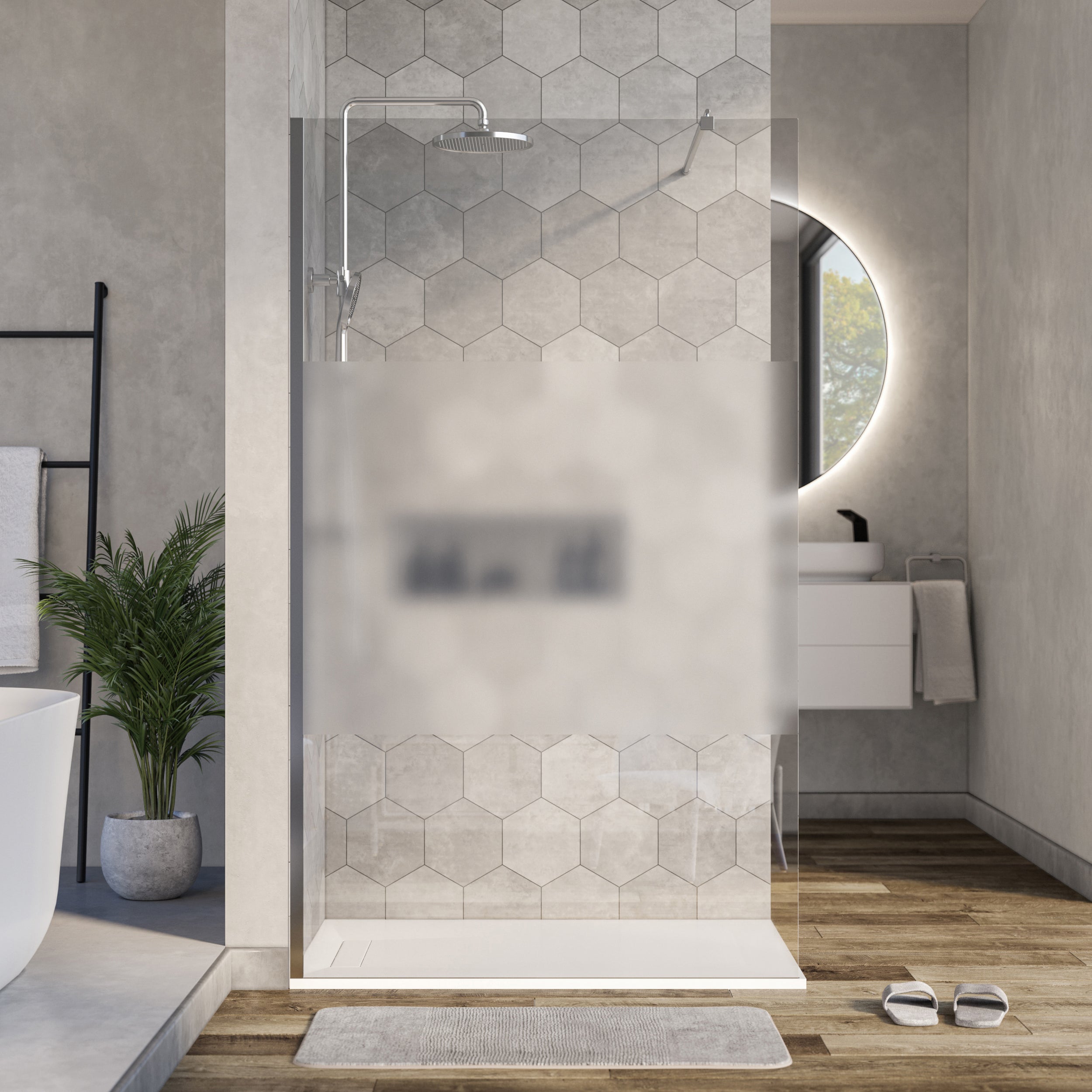 Shower enclosure Walk-In Nano Shower EX101