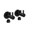 Design angle valve 2-pack - black matt