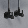 Design angle valve 2-pack - black matt