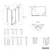 Corner shower enclosure DX403