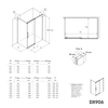 Corner shower with sliding door Soft-Close DX906 FLEX