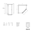 Shower enclosure pentagonal shower EX415