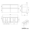 Vanity unit LAVOA 160 cm