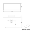 Bathroom furniture vanity unit LAVOA 160 cm