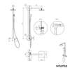 Thermostatic shower system  NT6705C