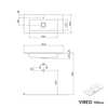 VIREO 100 cm vanity unit