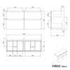 Vanity unit VIREO 160 cm