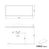 Vanity unit VIREO 160 cm