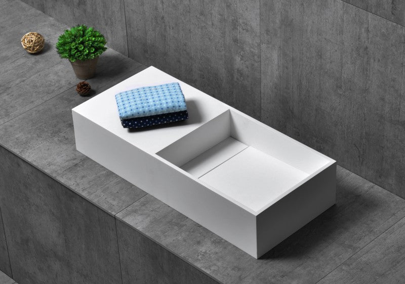 TWG08 wall-mounted washbasin in mineral cast