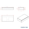 Bathroom furniture Vision 1000