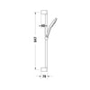 Duravit Tulum concealed shower mixer with shower head