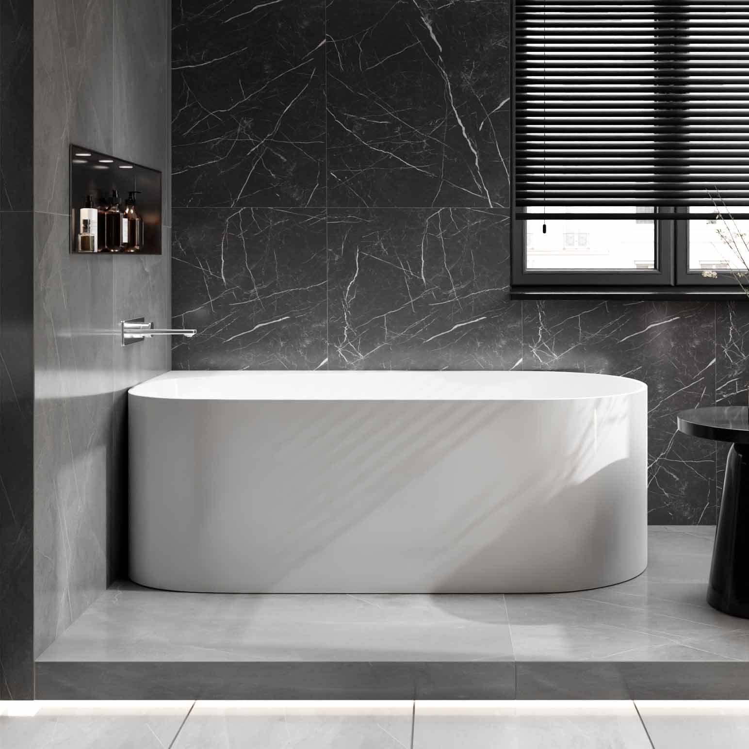 Freestanding bathtub ONDA CORNER