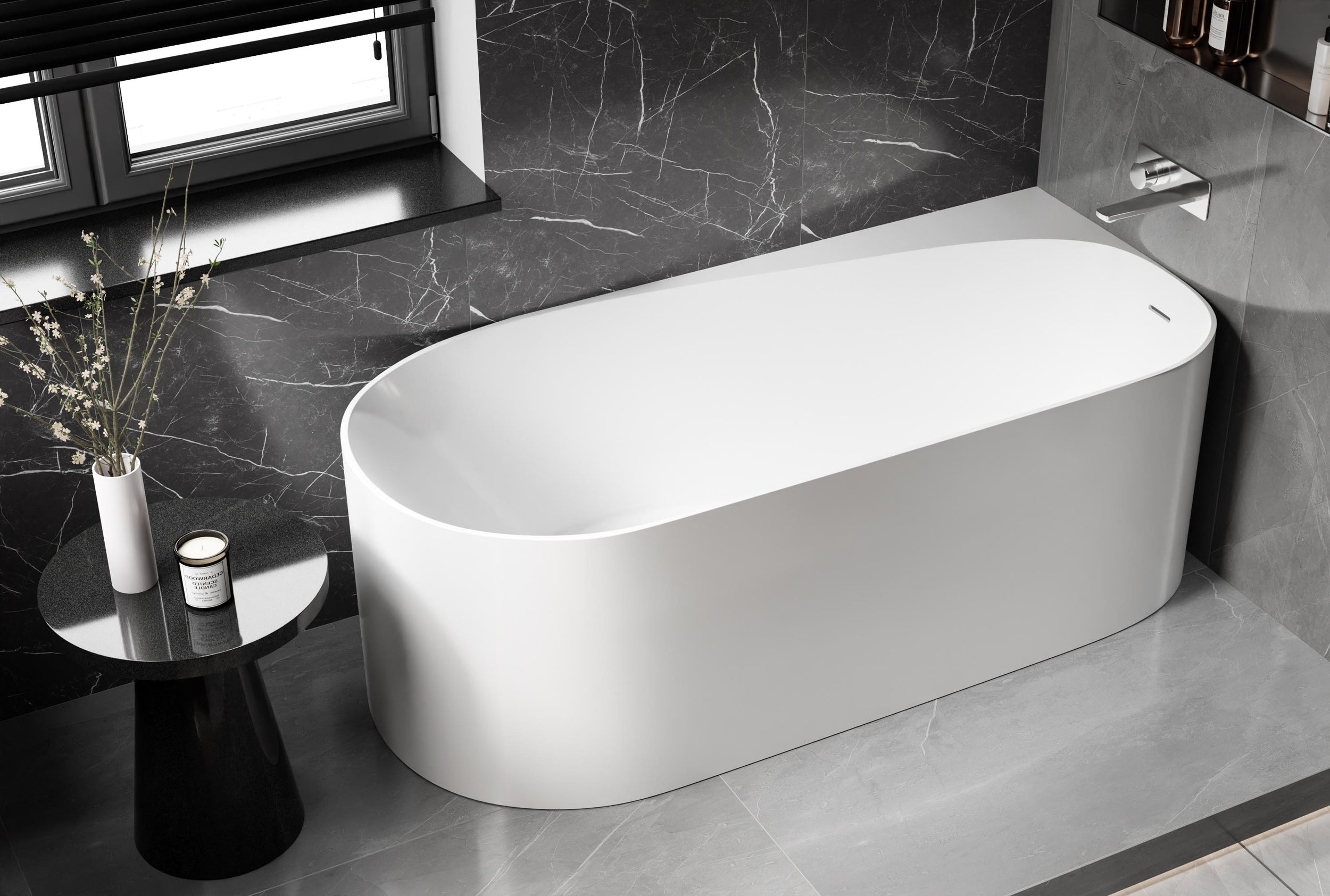 Freestanding bathtub ONDA CORNER