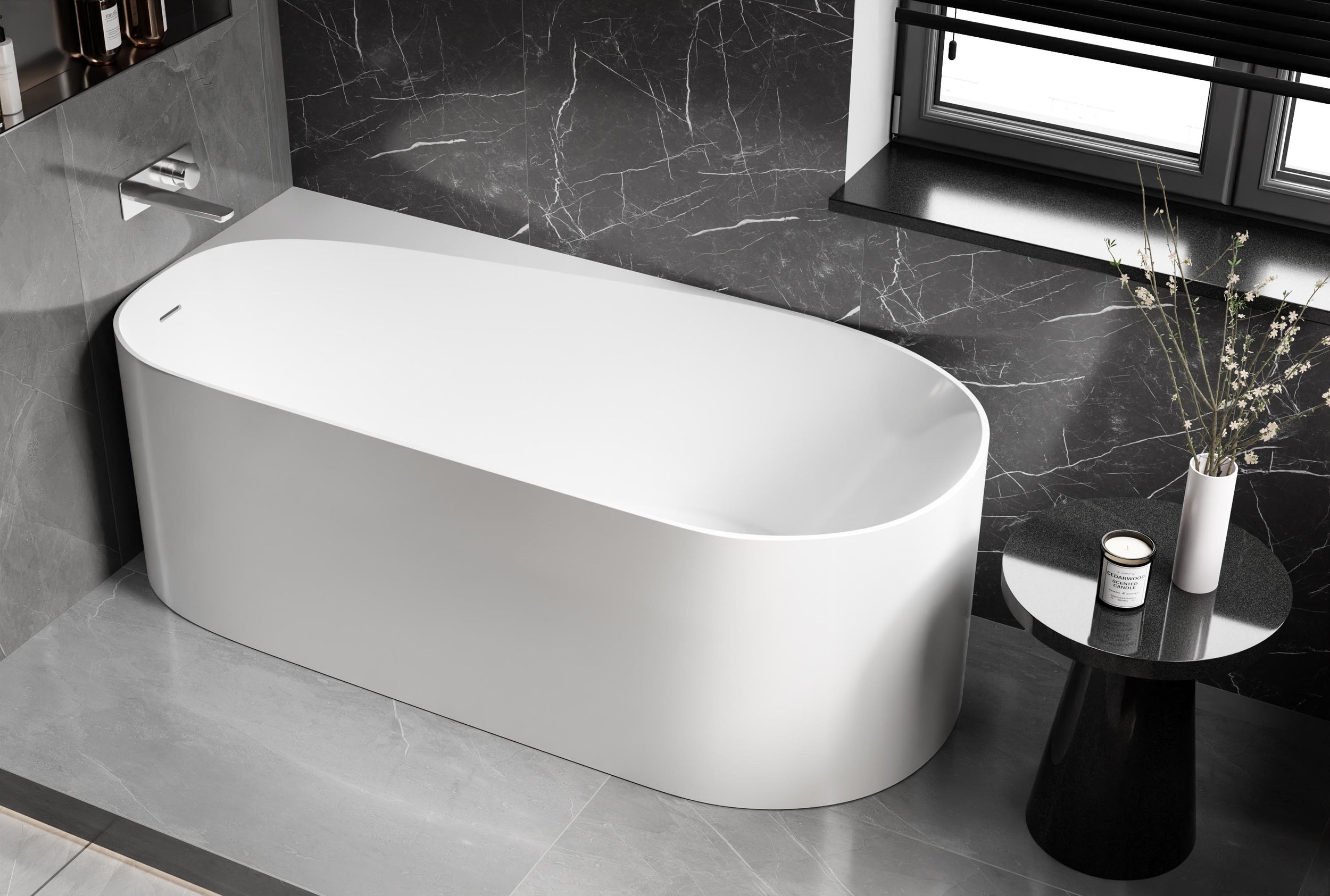 Freestanding bathtub ONDA CORNER