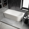 Freestanding space-saving bathtub NORA CORNER