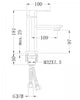 Single lever basin mixer 1233CB