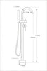 Design freestanding faucet 8028