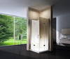 Corner shower enclosure  EX213 -  NANO safety glass - 90 x 90 x 195cm - without shower tray
