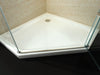 Pentagonal shower enclosure EX415 - genuine NANO glass 8mm - without shower tray