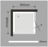 Shower enclosure corner shower EX416