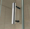 Corner shower enclosure EX416 - genuine NANO glass 8mm - with shower tray