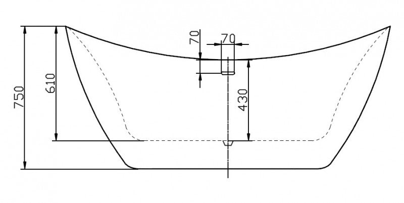 Freestanding bathtub SIENA