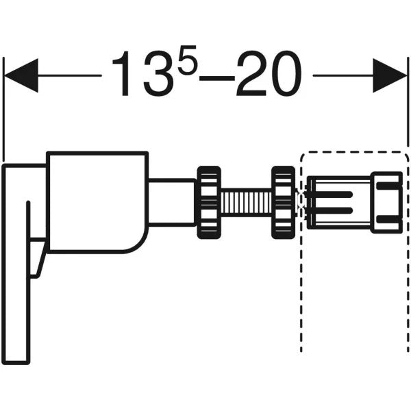 Geberit Duofix kit for wall installation