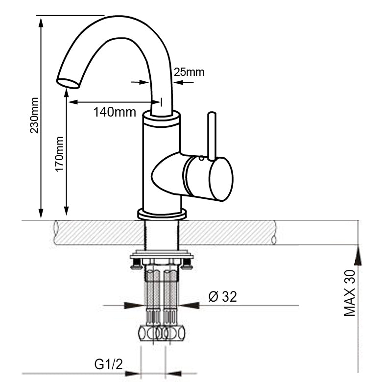 Sink faucet 1434C-23