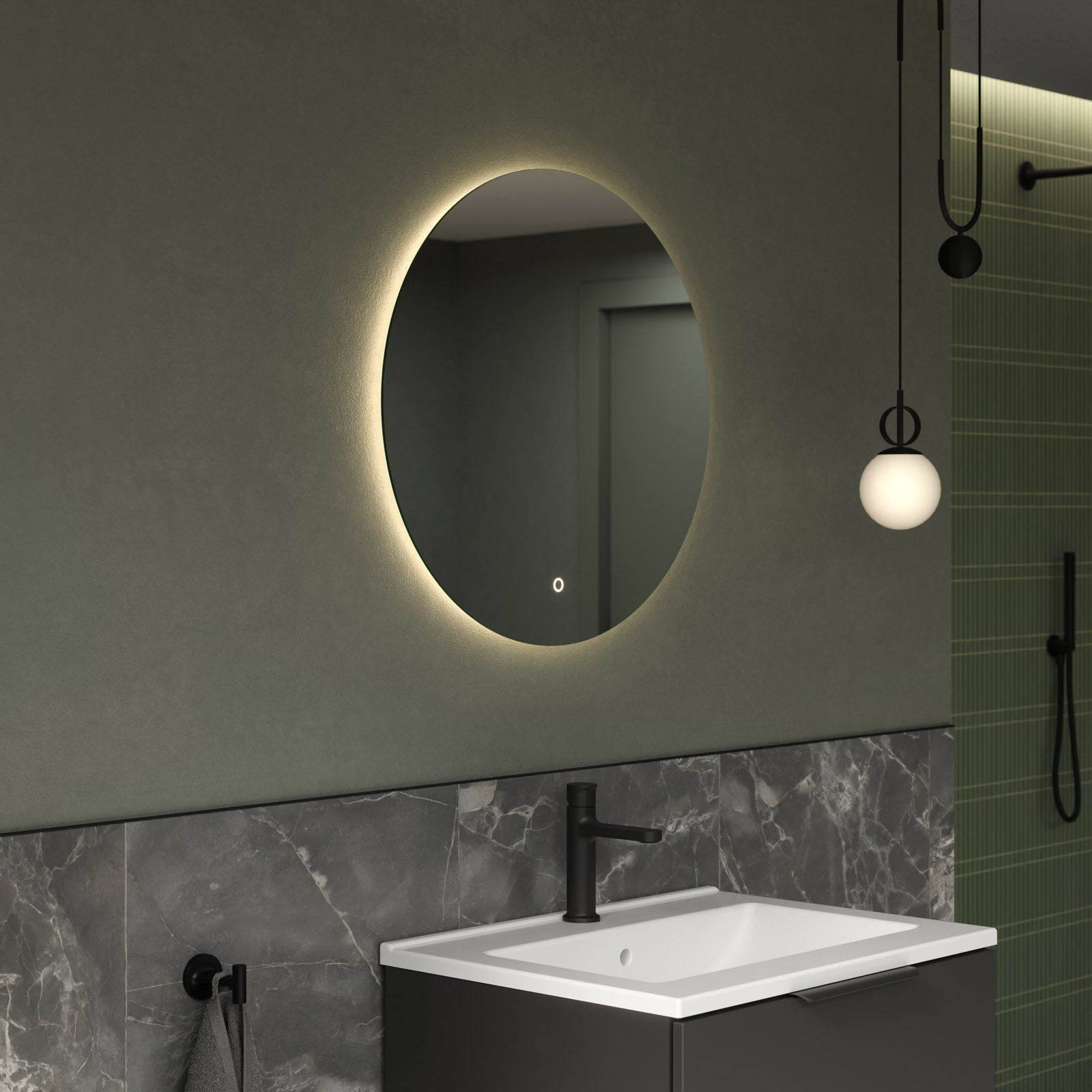 LED Light Mirror Bathroom Mirror 2712